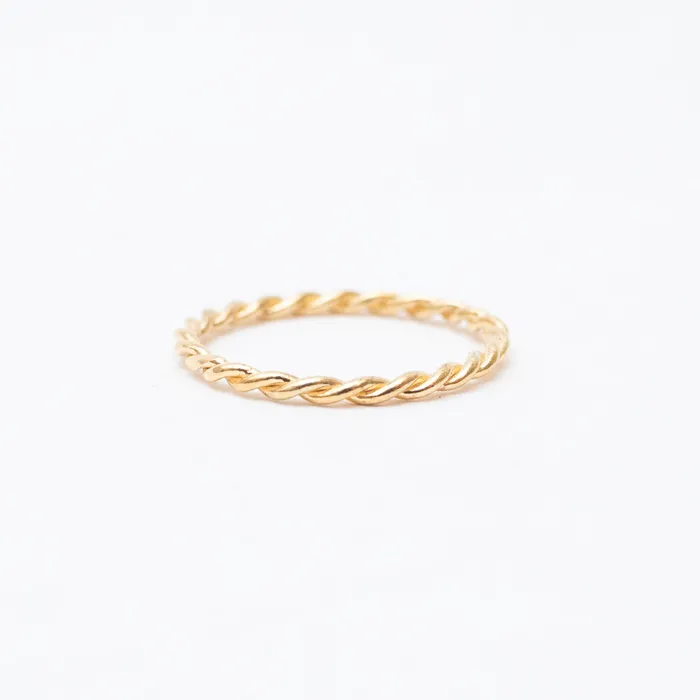 Tashi Rings Twisted Gold Vermeil Ring