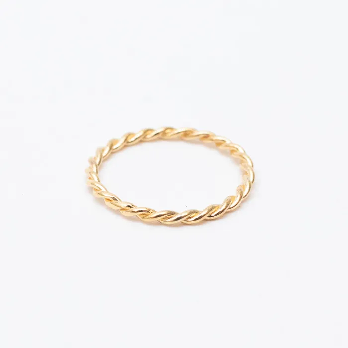 Tashi Rings Twisted Gold Vermeil Ring