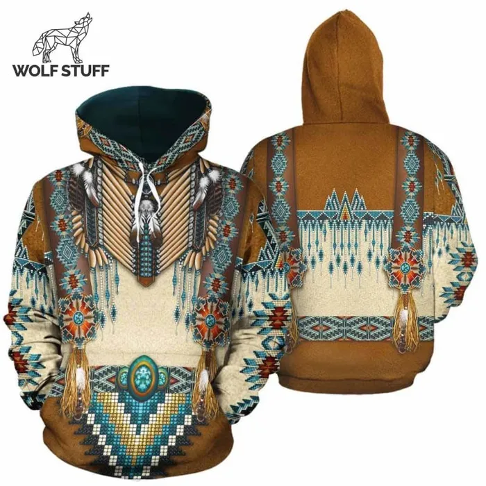 Wolf Stuff Necklaces Native American Design Hoodies