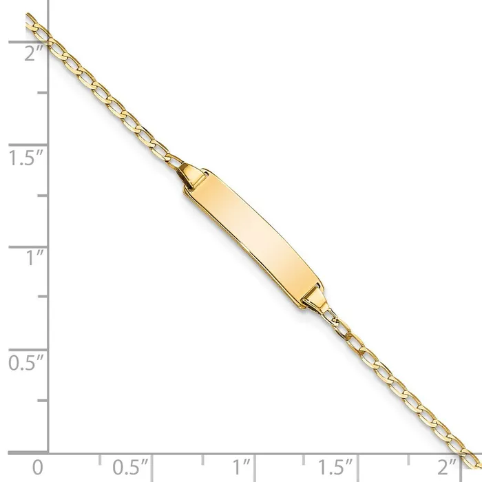 14k Flat Curb Link ID BraceletWBCLID697 WB Choice Jewelry Bracelets 14k Flat Curb Link ID BraceletWBCLID697 WB Choice Jewelry Bracelets