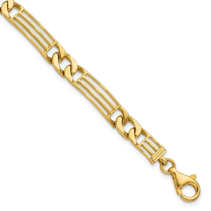 14k Polished Link BraceletWBCGB24285 WB Choice Jewelry Bracelets
