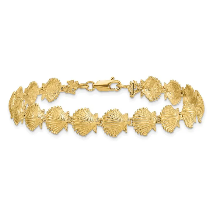 14k Scallop Shell BraceletWBCFB1635725 WB Choice Jewelry Bracelets 14k Scallop Shell BraceletWBCFB1635725 WB Choice Jewelry Bracelets