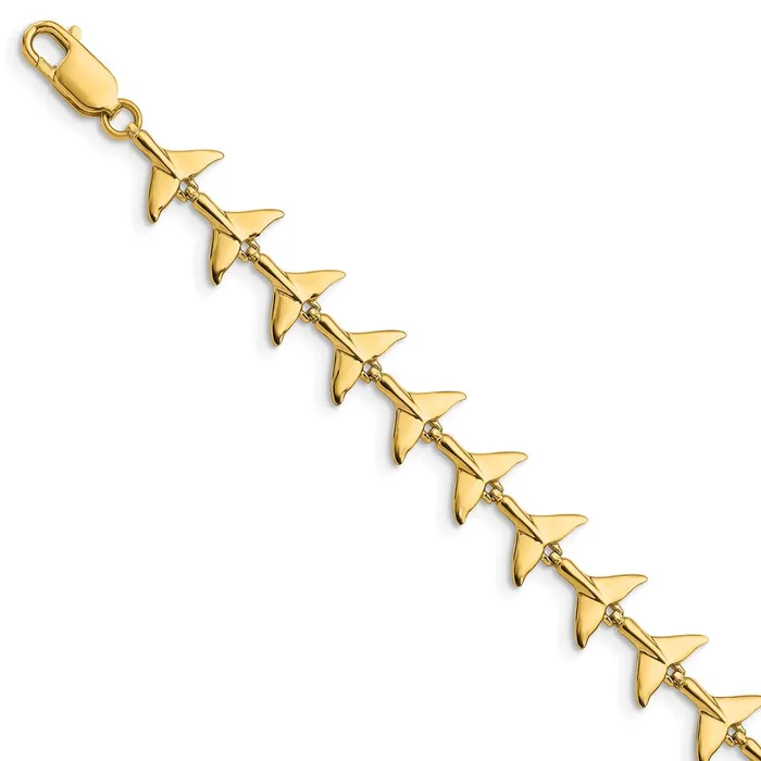 14k Whale Tail BraceletWBCFB17807 WB Choice Jewelry Bracelets