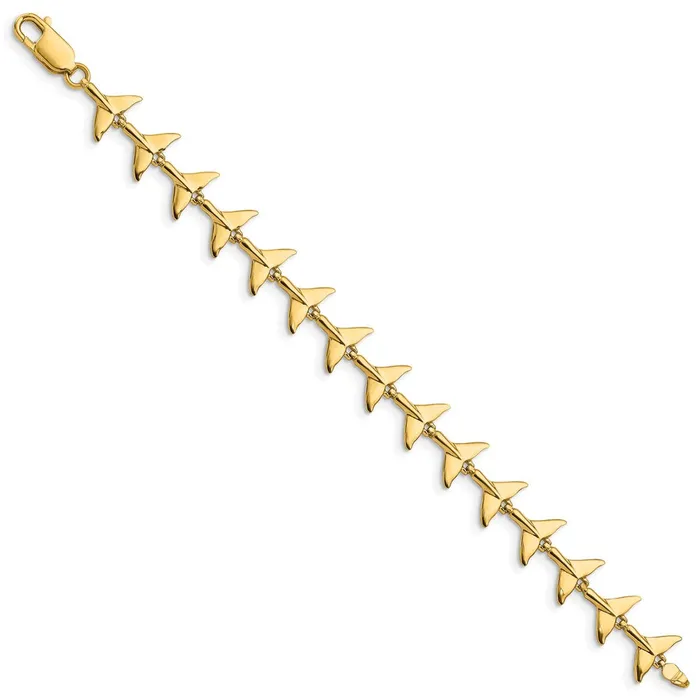 14k Whale Tail BraceletWBCFB17807 WB Choice Jewelry Bracelets 14k Whale Tail BraceletWBCFB17807 WB Choice Jewelry Bracelets