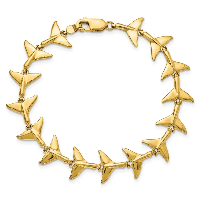 14k Whale Tail BraceletWBCFB17807 WB Choice Jewelry Bracelets 14k Whale Tail BraceletWBCFB17807 WB Choice Jewelry Bracelets