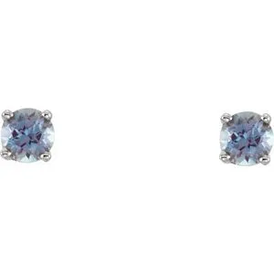 14K White 3 mm Round Imitation Alexandrite Youth Birthstone Earrings65164370039PSTWBC WB Choice Jewelry Earrings 14K White 3 mm Round Imitation Alexandrite Youth Birthstone Earrings65164370039PSTWBC WB Choice Jewelry Earrings