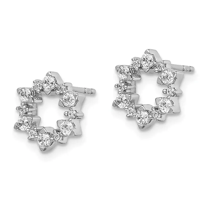 14k White Gold Diamond Fancy Sunburst EarringsWBCEM3704040WA WB Choice Jewelry Earrings 14k White Gold Diamond Fancy Sunburst EarringsWBCEM3704040WA WB Choice Jewelry Earrings