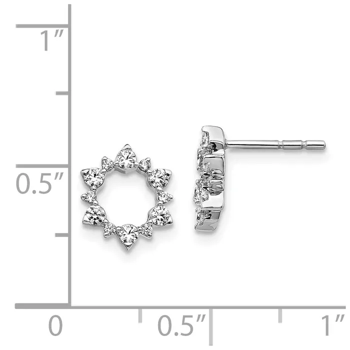 14k White Gold Diamond Fancy Sunburst EarringsWBCEM3704040WA WB Choice Jewelry Earrings 14k White Gold Diamond Fancy Sunburst EarringsWBCEM3704040WA WB Choice Jewelry Earrings