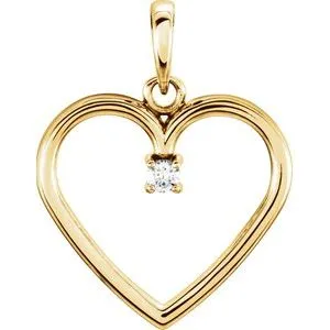14K Yellow 04 CTW Diamond Heart Pendant85895103PSTWBC WB Choice Jewelry Necklaces 14K Yellow 04 CTW Diamond Heart Pendant85895103PSTWBC WB Choice Jewelry Necklaces
