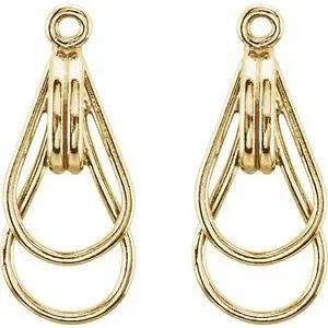 14K Yellow Freeform Earring Jackets8779033PSTWBC WB Choice Jewelry Earrings 14K Yellow Freeform Earring Jackets8779033PSTWBC WB Choice Jewelry Earrings