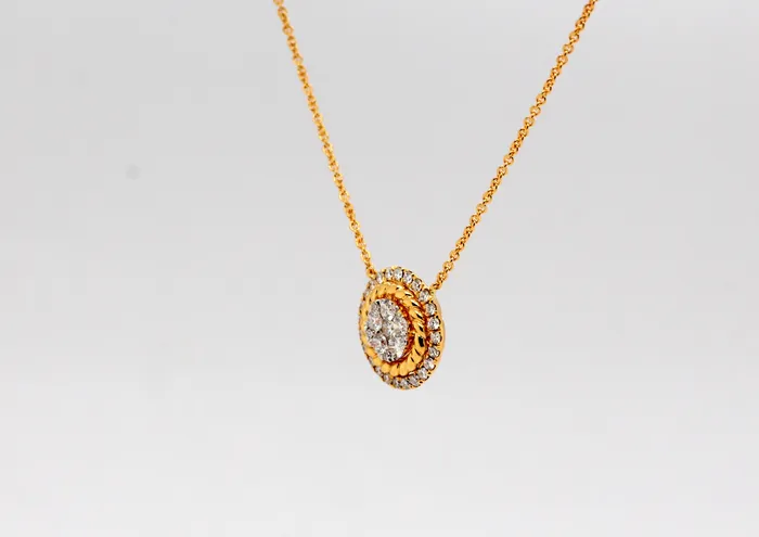 18KY 51 Cttw Diamond Necklace PINK DIAMOND INC Necklaces