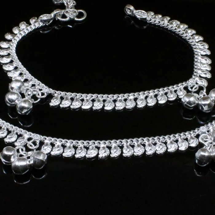 Bracelets Karizma Jewels Jingle Bells Real Solid Silver Anklets Ankle chain Bracelet Kids Childrens 65quot