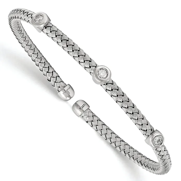 Bracelets LESLIES SS 7 CZ WOVEN FLEX BRACELET QLF562