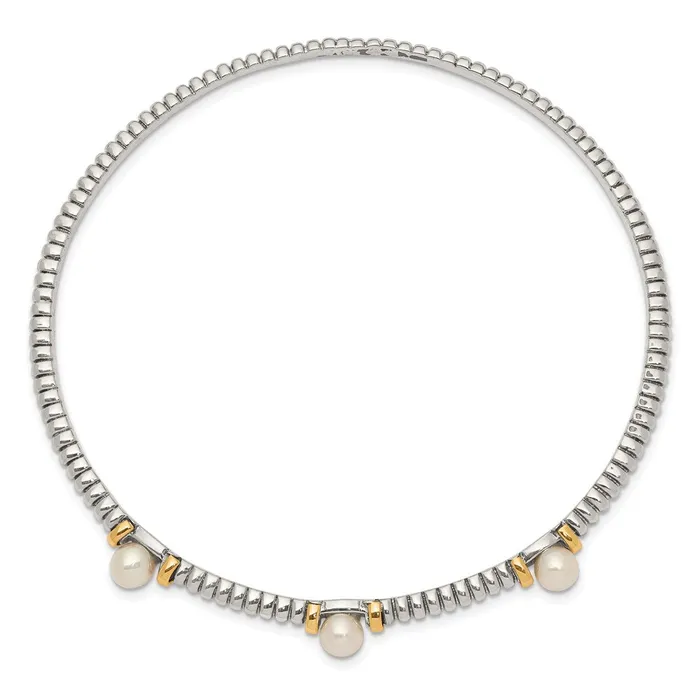 Bracelets Sterling Silver w14k 45mm FW Cultured Button Pearl Bangle BraceletWBCQTC172 WB Choice Jewelry Bracelets Sterling Silver w14k 45mm FW Cultured Button Pearl Bangle BraceletWBCQTC172 WB Choice Jewelry