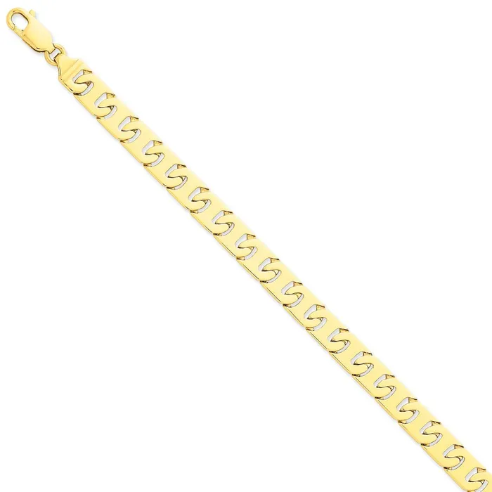 Bracelets WB Choice Jewelry 14k 83mm Handpolished Fancy Link BraceletWBCLK1729 Bracelets WB Choice Jewelry 14k 83mm Handpolished Fancy Link BraceletWBCLK1729