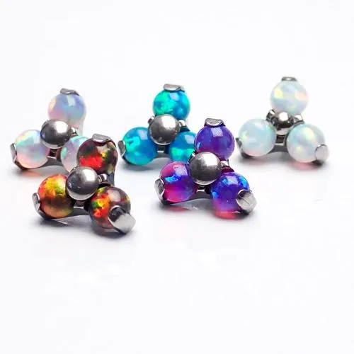 Charm Necklaces Body Clickers Opal Cluster Attachment for 16g Charm Necklaces Body Clickers Opal Cluster Attachment for 16g