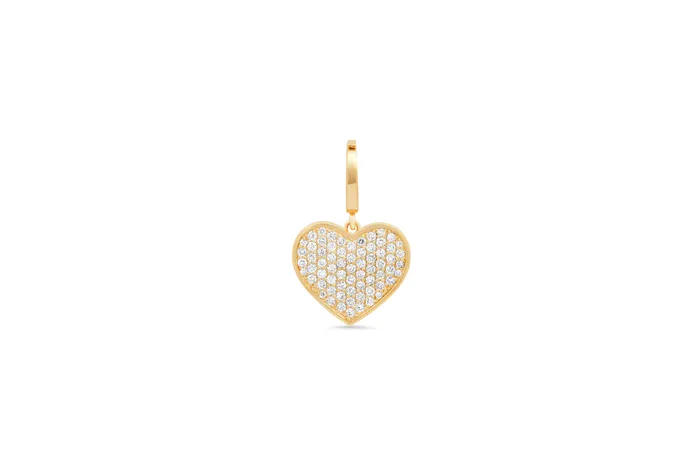 Charm Necklaces Shylee Rose Jewelry MS X SRJ Diamond Heart Charm