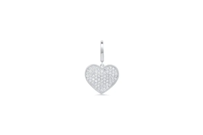 Charm Necklaces Shylee Rose Jewelry MS X SRJ Diamond Heart Charm