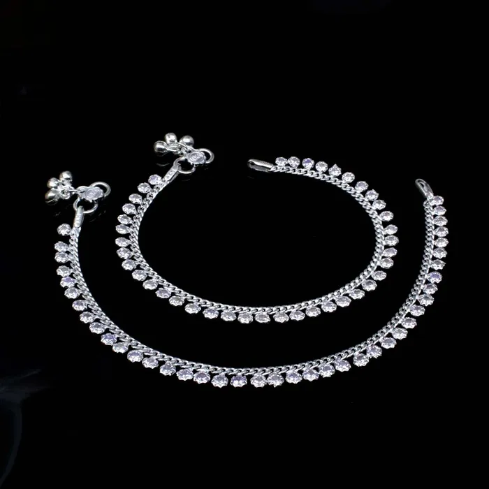 Cute 925 Silver Jewelry Anklets Ankle chain foot baby Bracelet Karizma Jewels Bracelets