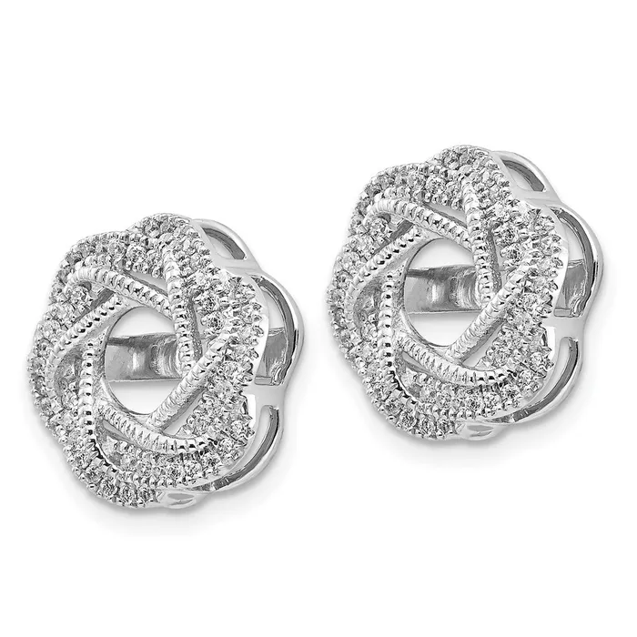Earrings WB Choice Jewelry 14k White Gold Diamond Jacket EarringsWBCEJM5321033WA Earrings WB Choice Jewelry 14k White Gold Diamond Jacket EarringsWBCEJM5321033WA