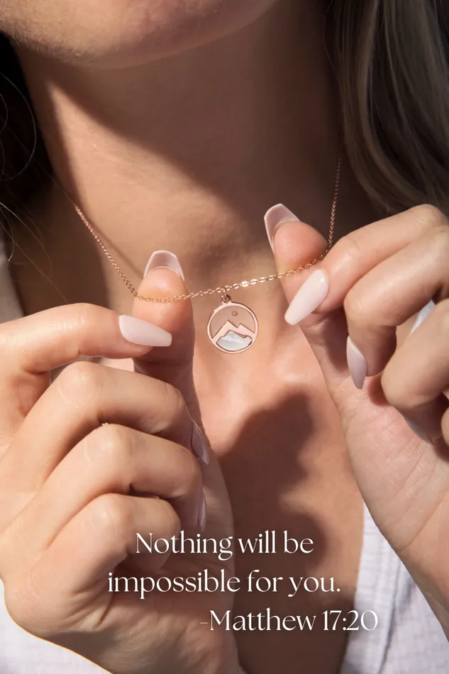 faithbraceletco Faith Can Move Mountains Necklace Necklaces