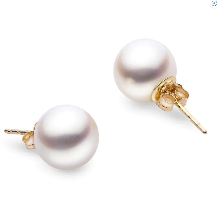 ImperialDeltah Inc 14KY 5MM AA FRESHWATER PEARL STUD EARRINGS Earrings