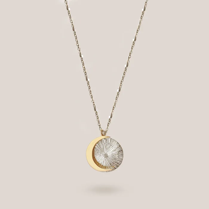 IZA JEWELRY Necklaces Demi Eclipse Necklace silver