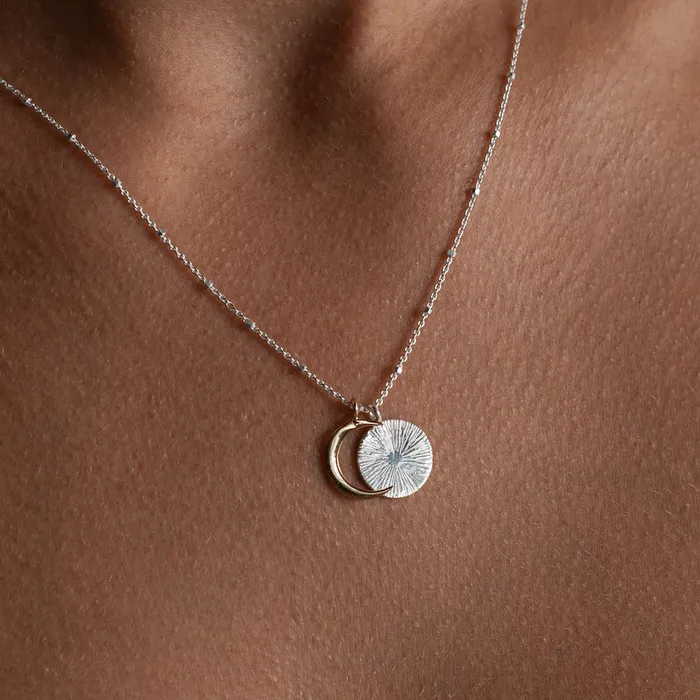 IZA JEWELRY Necklaces Demi Eclipse Necklace silver IZA JEWELRY Necklaces Demi Eclipse Necklace silver