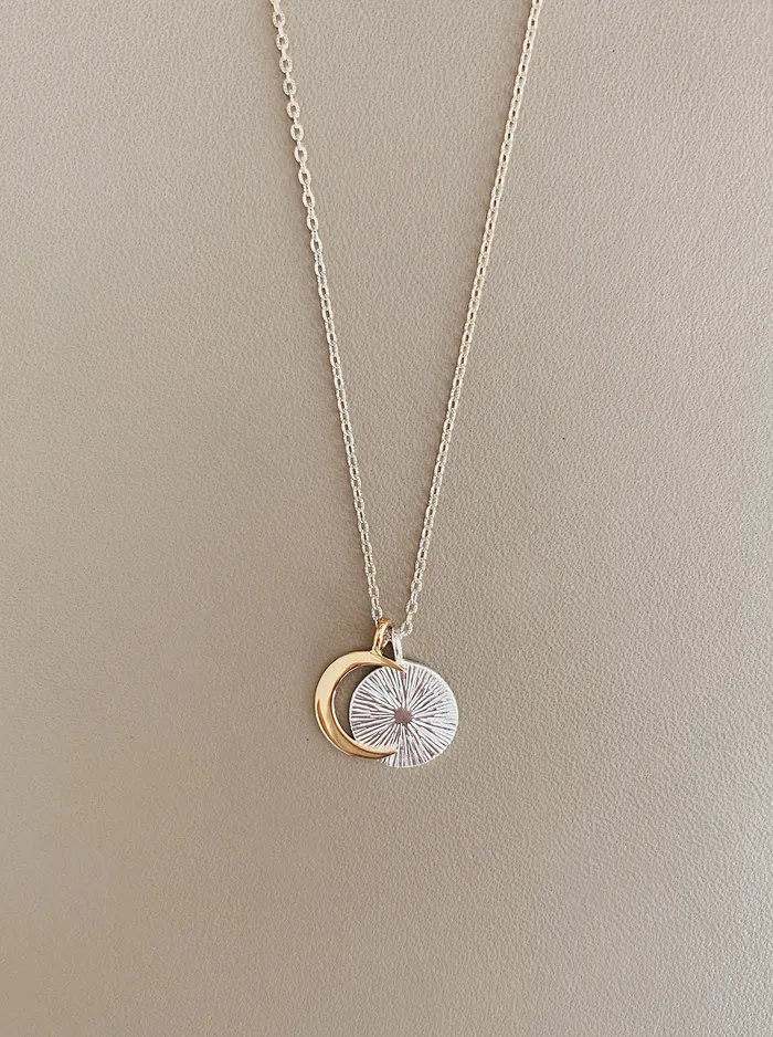 IZA JEWELRY Necklaces Demi Eclipse Necklace silver IZA JEWELRY Necklaces Demi Eclipse Necklace silver