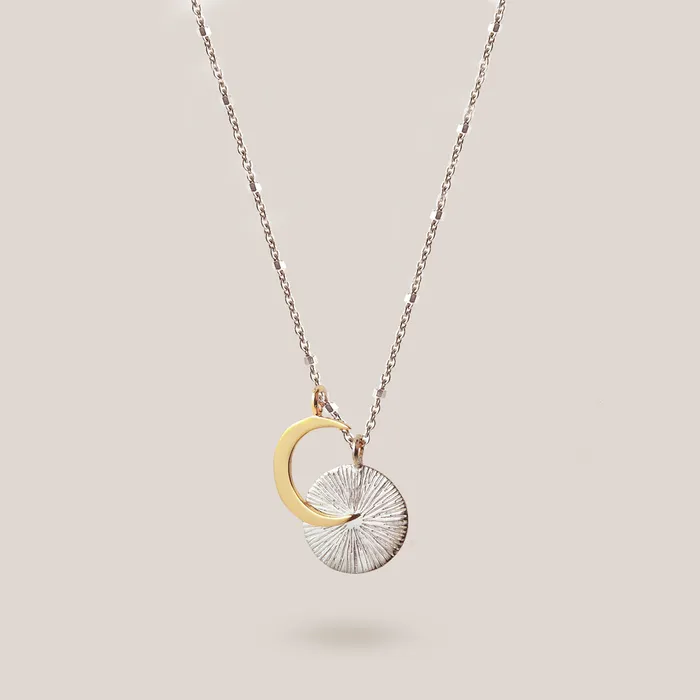 IZA JEWELRY Necklaces Demi Eclipse Necklace silver IZA JEWELRY Necklaces Demi Eclipse Necklace silver