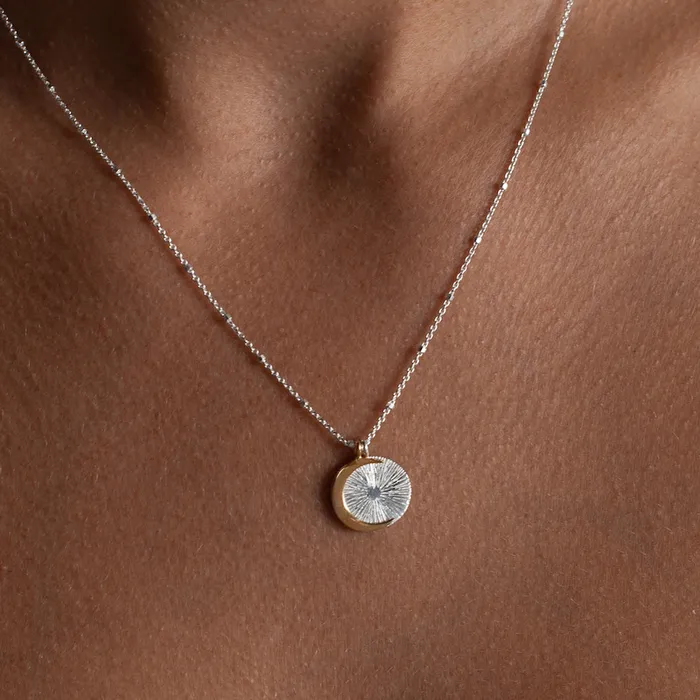 IZA JEWELRY Necklaces Demi Eclipse Necklace silver IZA JEWELRY Necklaces Demi Eclipse Necklace silver