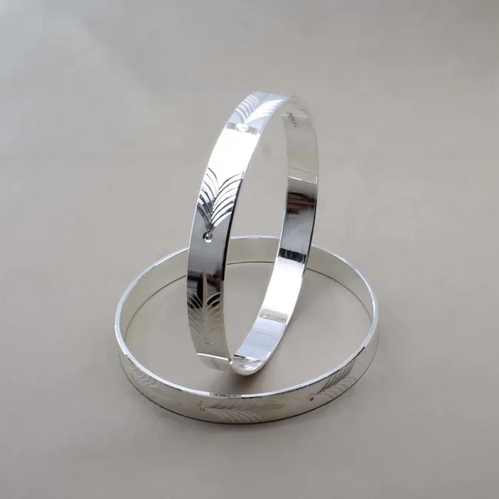 Karizma Jewels Bracelets Cute Indian Women 990 Real Silver Bangles Bracelet KanganPair