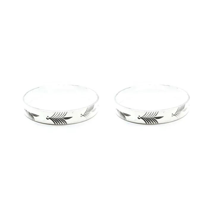 Karizma Jewels Bracelets Cute Indian Women 990 Real Silver Bangles Bracelet KanganPair