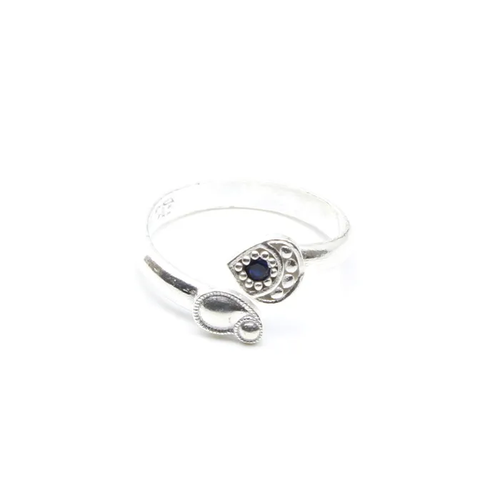 Karizma Jewels Ethnic Real Sterling Silver Toe Ring Indian Handmade bichia foot ring Single Rings