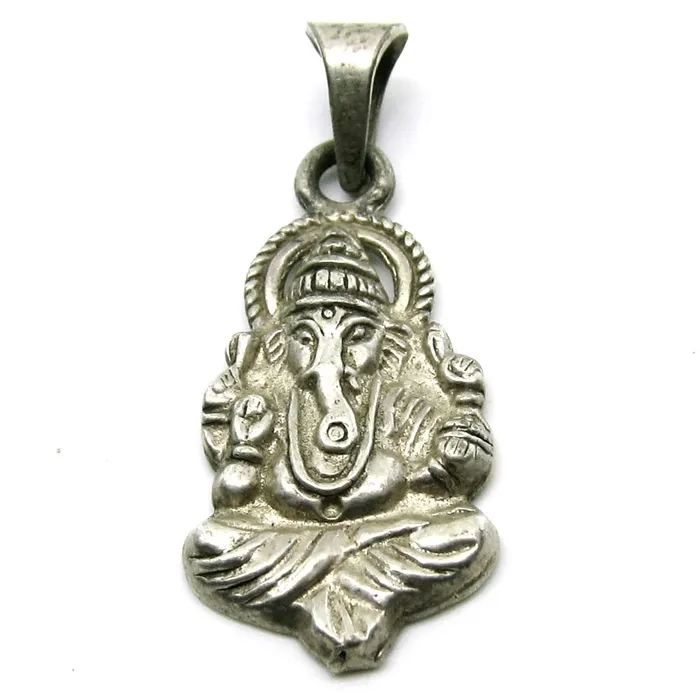 Karizma Jewels Necklaces Lord Ganesha Idol Real Silver pendant pre owned
