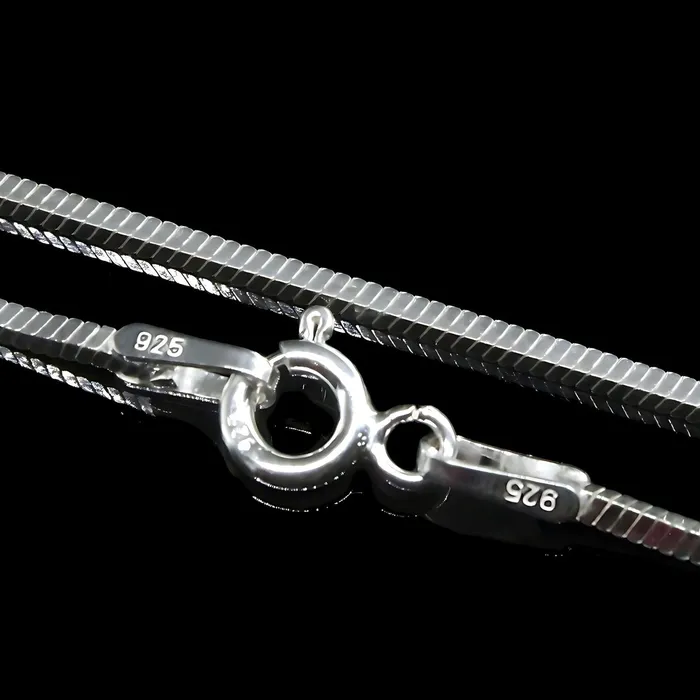 Necklaces Karizma Jewels 925 Sterling Silver Snake Spring locking Style Unisex Neck Chain 18