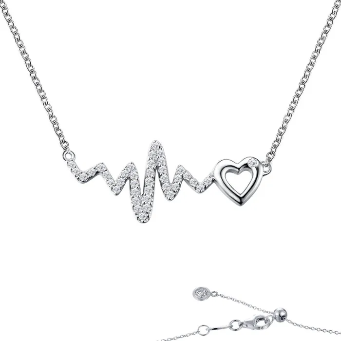 Necklaces Lafonn Heart Heartbeat Necklace