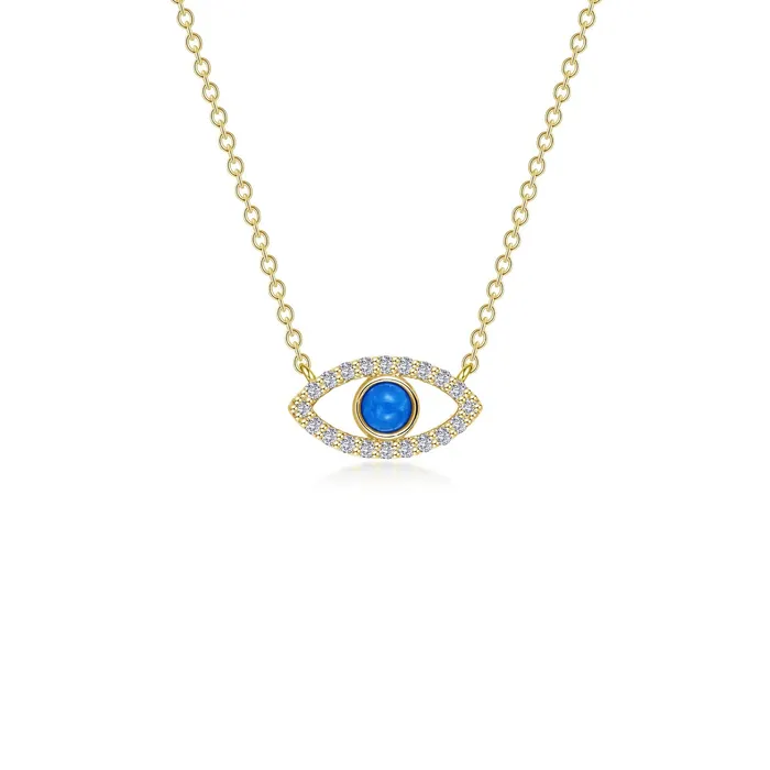 Necklaces Lafonn TURQUOISE EVIL EYE NECKLACE
