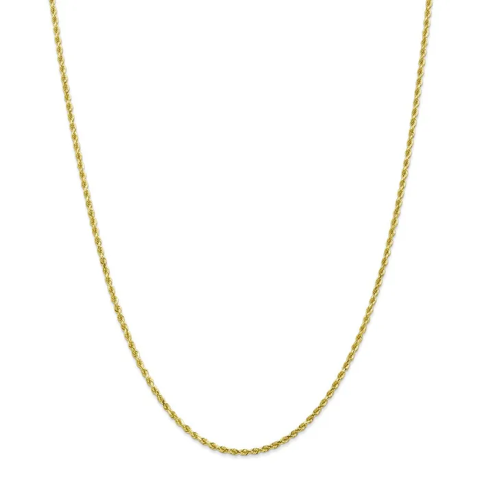 Necklaces WB Choice Jewelry 10k 2mm Diamondcut Rope ChainWBC10K01622