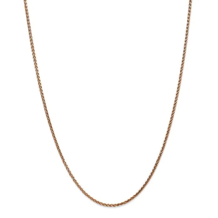 Necklaces WB Choice Jewelry 14k Rose Gold 18mm DC Spiga ChainWBCRSC3724 Necklaces WB Choice Jewelry 14k Rose Gold 18mm DC Spiga ChainWBCRSC3724