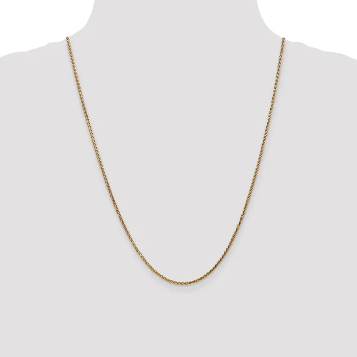 Necklaces WB Choice Jewelry 14k Rose Gold 18mm DC Spiga ChainWBCRSC3724 Necklaces WB Choice Jewelry 14k Rose Gold 18mm DC Spiga ChainWBCRSC3724