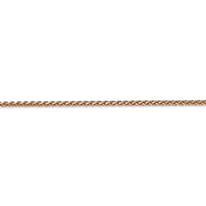 Necklaces WB Choice Jewelry 14k Rose Gold 18mm DC Spiga ChainWBCRSC3724 Necklaces WB Choice Jewelry 14k Rose Gold 18mm DC Spiga ChainWBCRSC3724