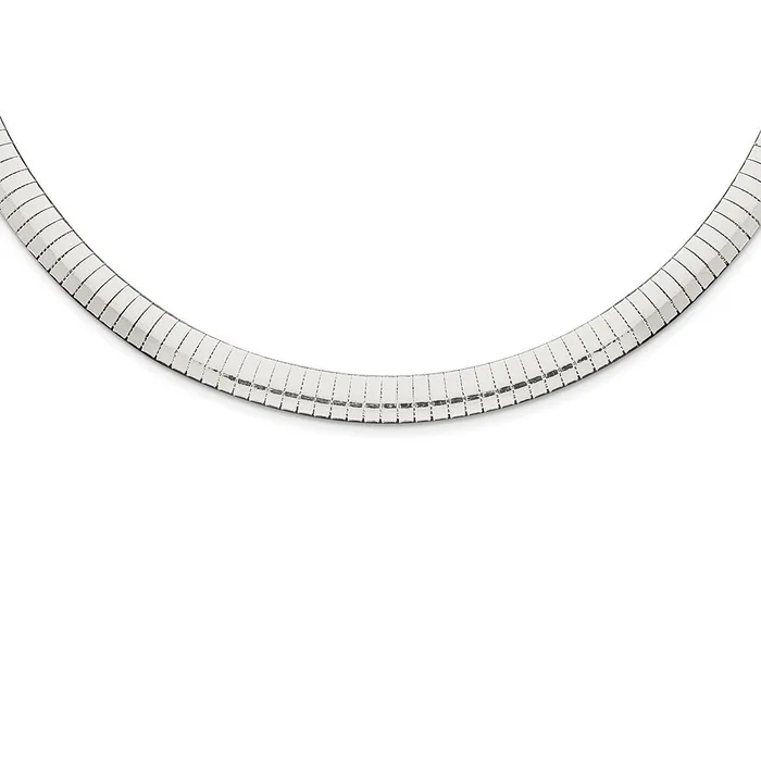 Necklaces WB Choice Jewelry Sterling Silver 8mm Cubetto NecklaceWBCQU818 Necklaces WB Choice Jewelry Sterling Silver 8mm Cubetto NecklaceWBCQU818