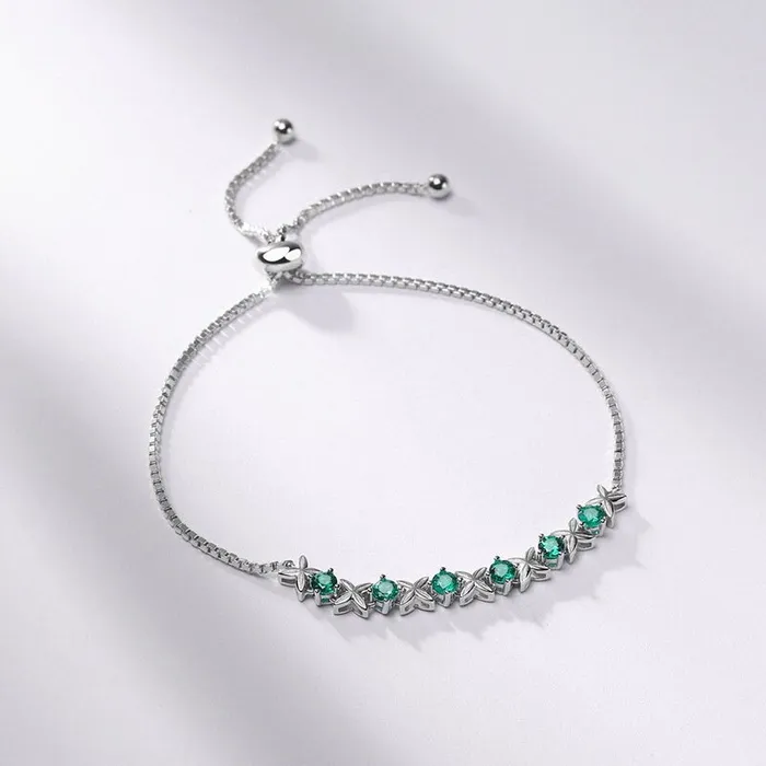 PENFINE Bracelets Lab emerald bracelet twig green crystal leaves bracelet unique silver white gold nature inspired Stackable Bracelet Women anniversary gift PENFINE Bracelets Lab emerald bracelet twig green crystal leaves bracelet unique silver white gold nature inspired Stackable Bracelet Women anniversary gift