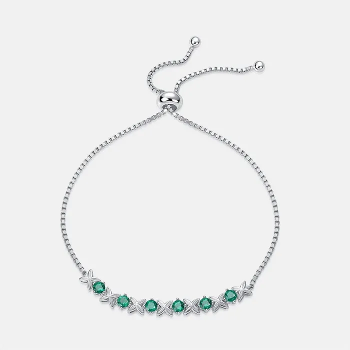 PENFINE Bracelets Lab emerald bracelet twig green crystal leaves bracelet unique silver white gold nature inspired Stackable Bracelet Women anniversary gift PENFINE Bracelets Lab emerald bracelet twig green crystal leaves bracelet unique silver white gold nature inspired Stackable Bracelet Women anniversary gift
