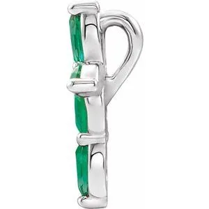 Platinum Chatham Created Emerald Cross PendantR423776047PSTWBC WB Choice Jewelry Necklaces Platinum Chatham Created Emerald Cross PendantR423776047PSTWBC WB Choice Jewelry Necklaces