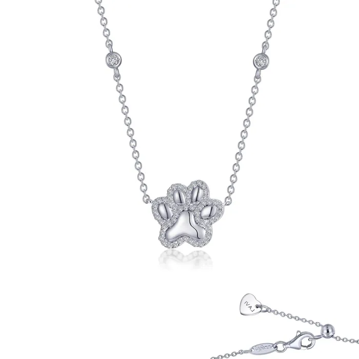 Puffy Paw Print Necklace Lafonn Necklaces
