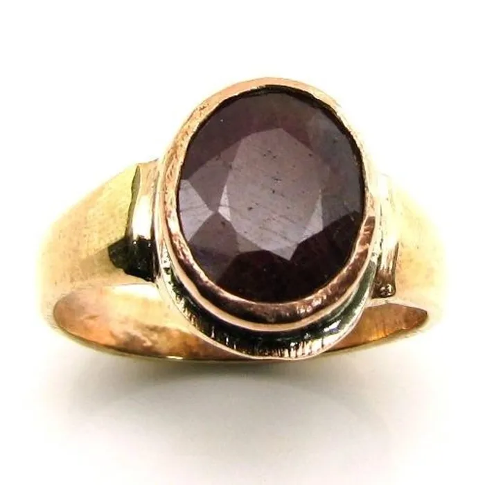 Rashi Ratna Copper Ring Ruby Manik Gem Birthstone Karizma Jewels Rings