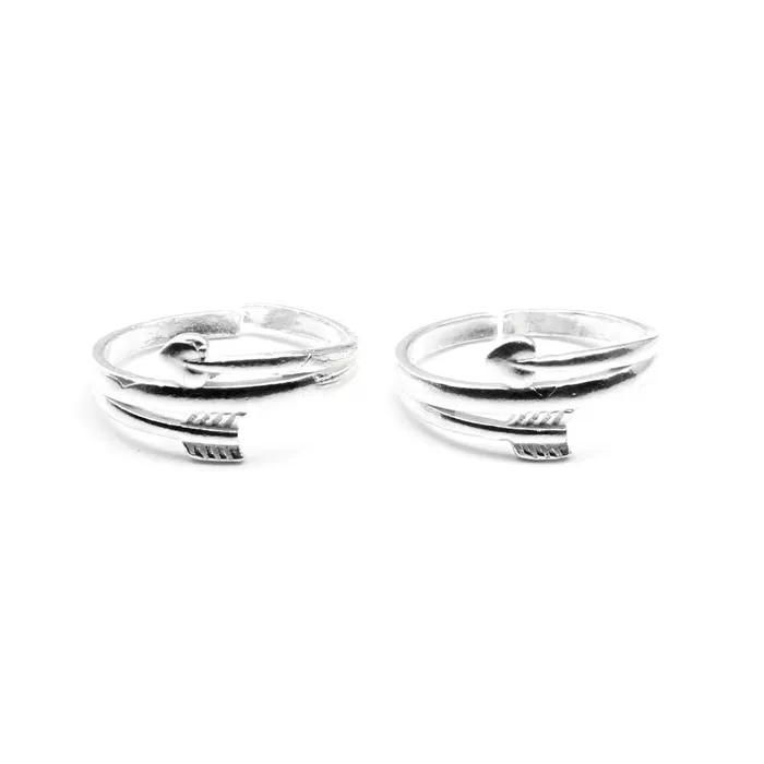 Real 925 Silver Beautiful Indian Style Handmade Women Toe Ring Pair Karizma Jewels Rings