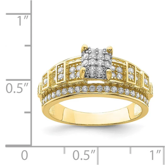 Rings 10K CZ Micropave RingWBC10C1416 WB Choice Jewelry Rings 10K CZ Micropave RingWBC10C1416 WB Choice Jewelry
